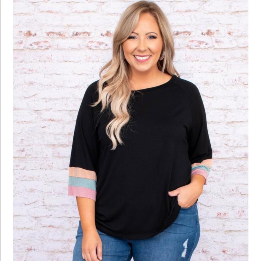 Happy At Home Top, Black